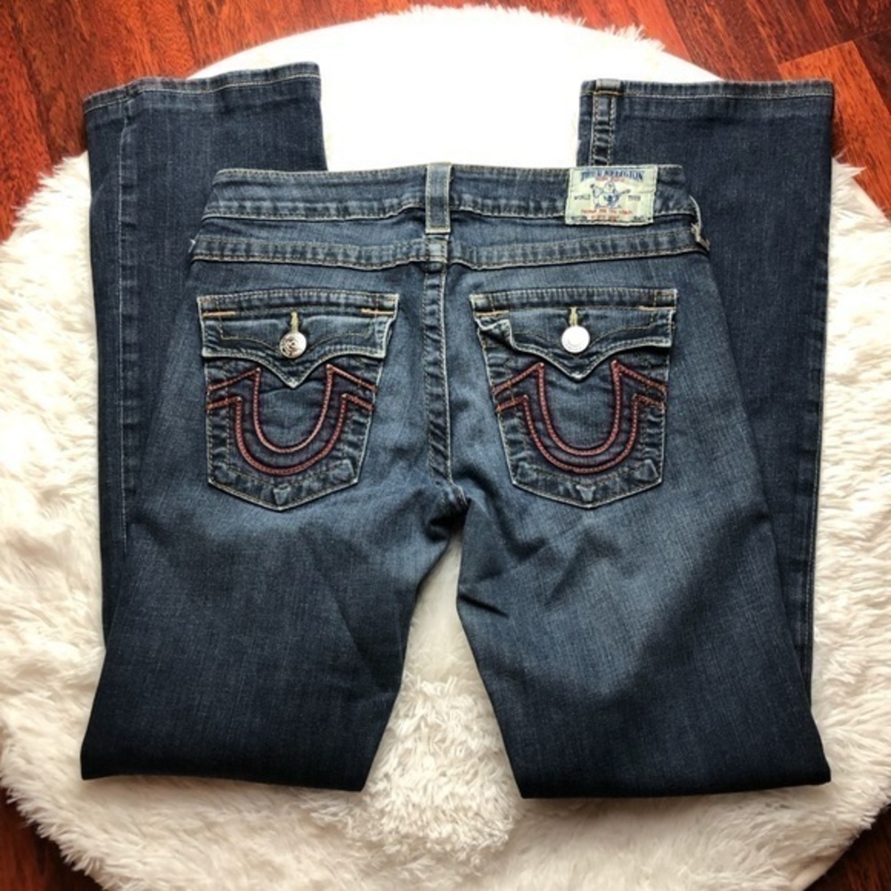 TRUE RELIGION Hi-Rise Boot Cut Size 28 Jeans. EUC
